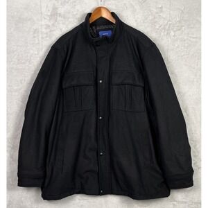 Apt 9 Men's Black Wool Coat XXL 2XL NEW Jacket Blend Pockets Stylish RETAIL$200